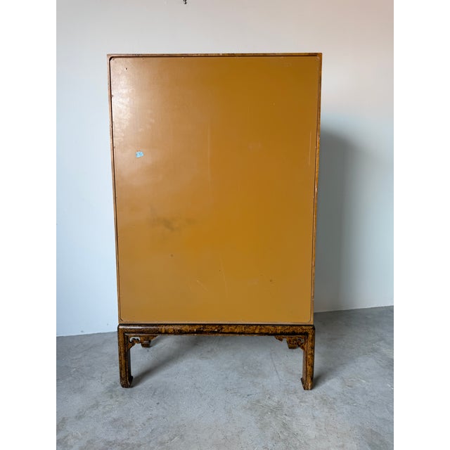Mid Century Hollywood Regency Faux Tortoiseshell Cabinet For Sale - Image 18 of 18