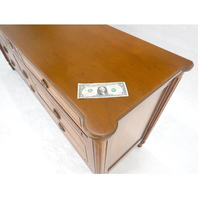 Wood Baker Fruitwood 72" Long 9 Drawers Dresser Credenza Cabinet MINT! For Sale - Image 7 of 18