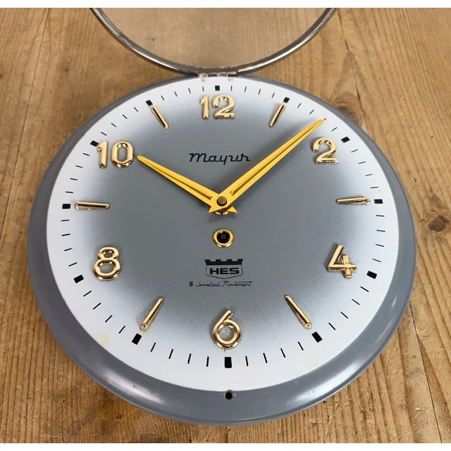 Vintage Indian Mechanical Wall Clock from HES, 1960s For Sale - Image 17 of 18