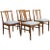 Set of Four Swedish Midcentury Dining Chairs For Sale