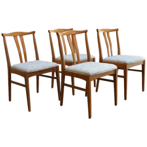 Set of Four Swedish Midcentury Dining Chairs