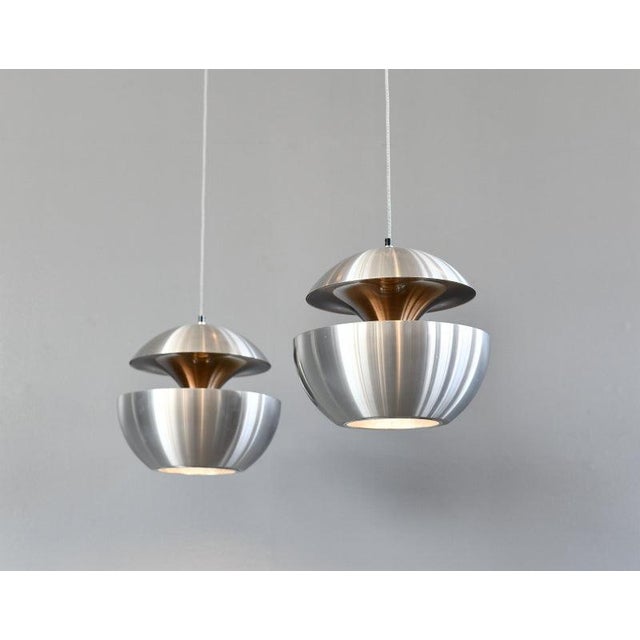 UFO Pendant Lights by Bertrand Balas for Raak Amsterdam, 1970s, Set of 2 For Sale - Image 3 of 13
