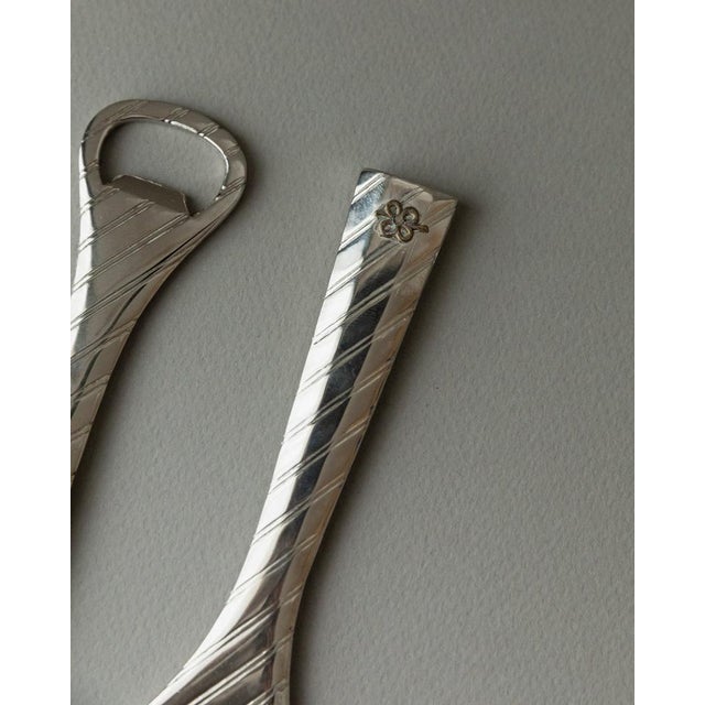 Metal Vintage Silver-Plated Bottle Openers, Set of 2 For Sale - Image 7 of 11