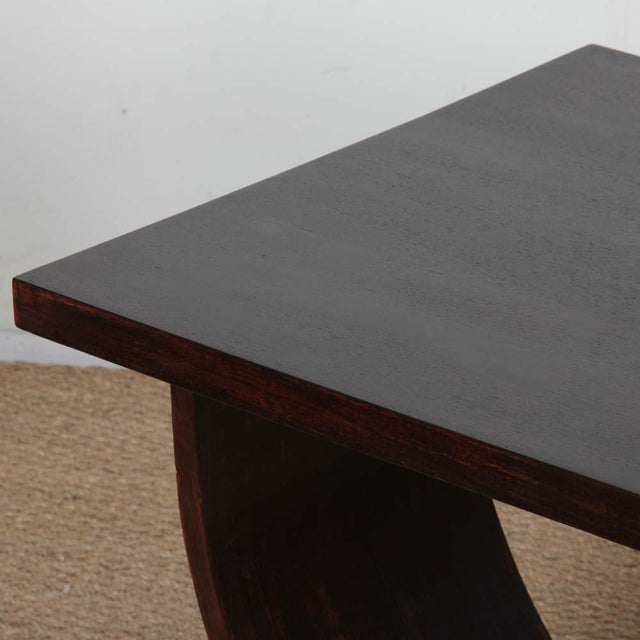 Vintage French Art Deco Oak Side Table, 1930s, in Good conditions. Designed 1920 to 1949