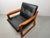 Mid-Century Teak Lounge Chairs with Black Leather Cushions attributed to Sven Ellekaer for Komfort, Denmark, 1970s, Set of 2 For Sale - Image 11 of 18
