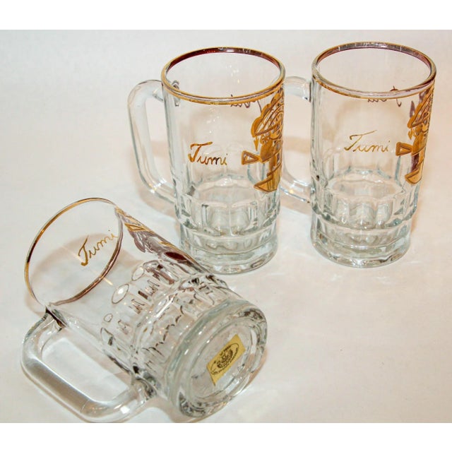 Vintage Artesania Tabuisa Mugs Set of 3 With Tumi Peruvian God Design For Sale - Image 13 of 13