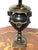 Antique Brass Fabric Shade Cherub Table Lamp, 1930s For Sale - Image 4 of 11