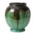 Antique Green Glazed Ceramic Vase from Faiencerie Thulin For Sale