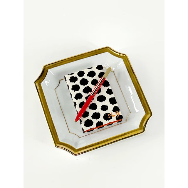Ceramic Vintage Classic Porcelain Trinket Dish by Andrea by Sadek 8.25" X 8.25" X 1.25" For Sale - Image 7 of 8