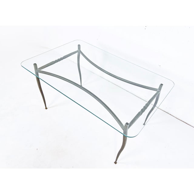 Mid-Century Modern C. 1970s Lance Cloutier Hand Forged Wrought Iron Cocktail Table For Sale - Image 3 of 7