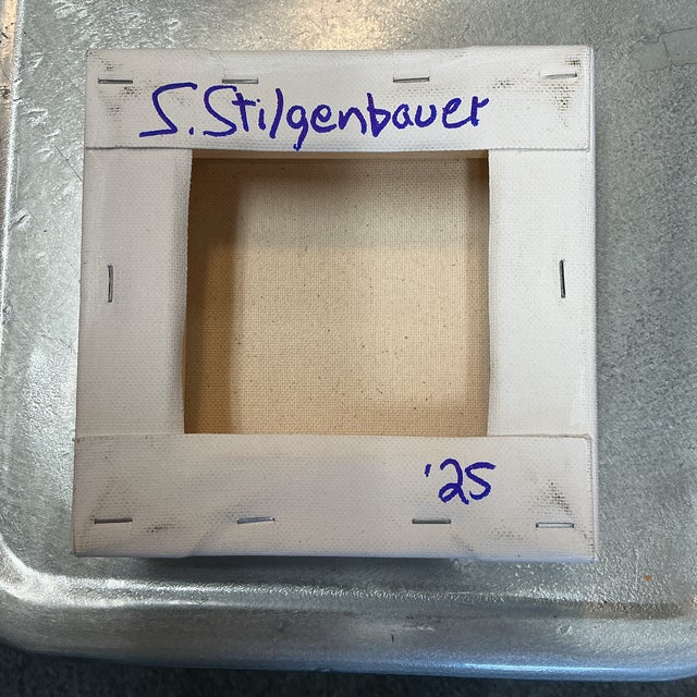 Contemporary Original Colorfield Painting on Stretched Canvas Coastal Colors For Sale - Image 3 of 3