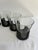 Mid-Century Modern Mid 20th Century Mid-Century Corning Glass Smoke Glass Tumblers With Black Bases - Set of 6 For Sale - Image 3 of 11
