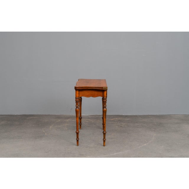 Biedermeier Gaming Table in Walnut, Mid-19th Century For Sale - Image 13 of 18