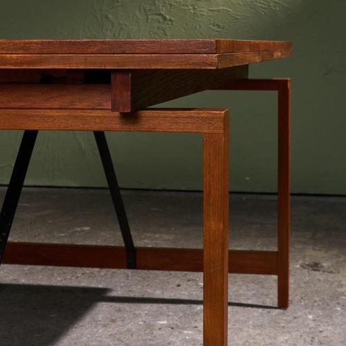 Extendable Dining Table in Teak by H. Brockmann Petersen for Louis G. Thiersen & Son, Denmark, 1960s For Sale - Image 9 of 13