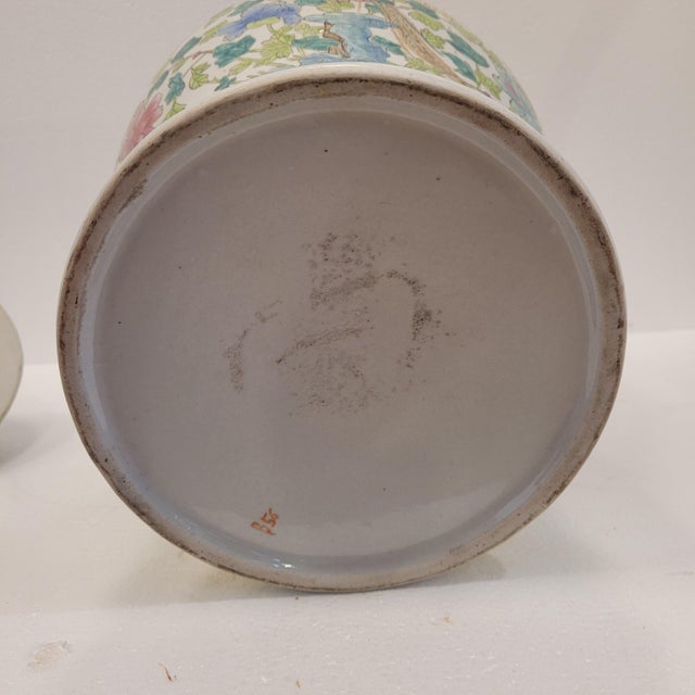 20th Century Chinese Pink Family Tibor Vase, China For Sale - Image 12 of 13
