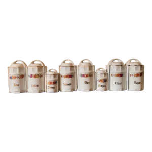 Vintage Mini German Porcelain Kitchen Spice Cannisters