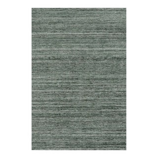Rug & Kilim’s Contemporary Textural Rug in Teal Green and Blue Tones and Striae For Sale