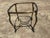 Metal Vintage Hollywood Regency Style Oval Glass-Top Coffee Table and Side Table Set For Sale - Image 7 of 18