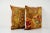 Turkish Floral Velvet Pillow Cover - A Pair These beautiful 20" x 20" pillow covers were made from an authentic, vintage...