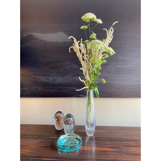 Mid-Century Modern Glass Vase by Gunnel Nyman for Nuutajarvi Notsio, Finland, 1947 For Sale - Image 3 of 9