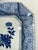 Ceramic Antique Japanese Octagonal Blue and White Porcelain Plate With Butterly and Floral Design For Sale - Image 7 of 18