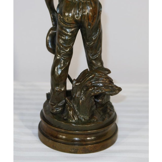 E. Constant Favre, Le Moissonneur, Early 1900s, Bronze For Sale - Image 16 of 18