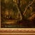 Gold Miniature Landscape Oil Painting on Wood, 19th Century For Sale - Image 8 of 10