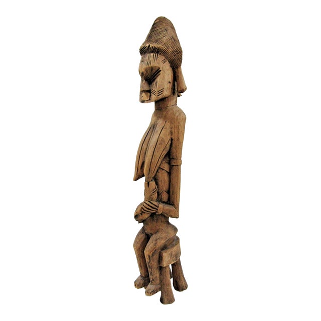 Antique African Hand-Carved Wooden Dogon Maternity Sculpture From Mali For Sale
