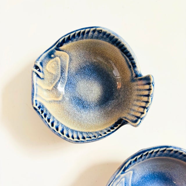 Vintage Puffer Fish Pottery Bowls - Set of 2 For Sale In San Francisco - Image 6 of 10