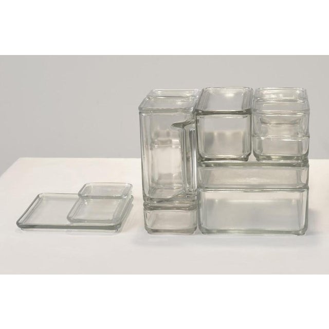 Storage Container Cubes by Wilhelm Wagenfeld for VLG Weisswasser, Germany, 1938, Set of 10 For Sale - Image 9 of 18