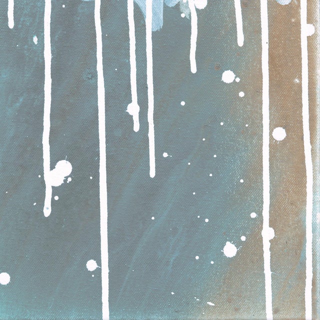 Paint Joyful Love - Cool Tone Mixed Media Street Graffiti Inspired Artwork Original Artwork by Amber Goldhammer For Sale - Image 7 of 9