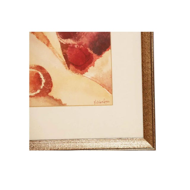 Myra Sides Copus Original Watercolor Painting Portrait of a Girl For Sale - Image 4 of 12