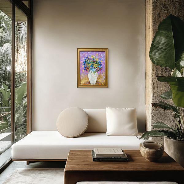 Violet Flowers in Violet For Sale - Image 8 of 8