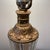 Vintage Hollywood Regency Style Lamp Crystal Tiered Ribbed Glass With Bronze Fittings Circa 1940 For Sale In Chicago - Image 6 of 12