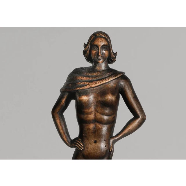 Medium: carved wood sculpture artist: l. Garcia inscription: "l. Garcia" with "monceau" below the signature, possibly...
