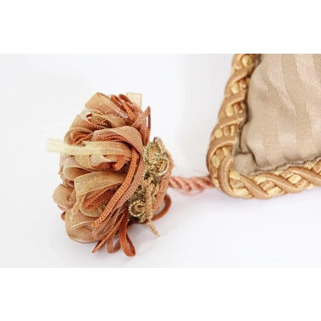 Mid 20th Century Moorish Style Decorative Gold Throw Pillow For Sale - Image 11 of 13