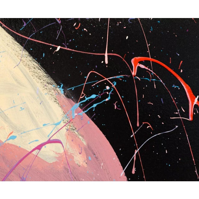 2010s Dave Santia Marilyn Monroe Signed Live Speed Portrait Painting on Canvas 2013 For Sale - Image 5 of 8