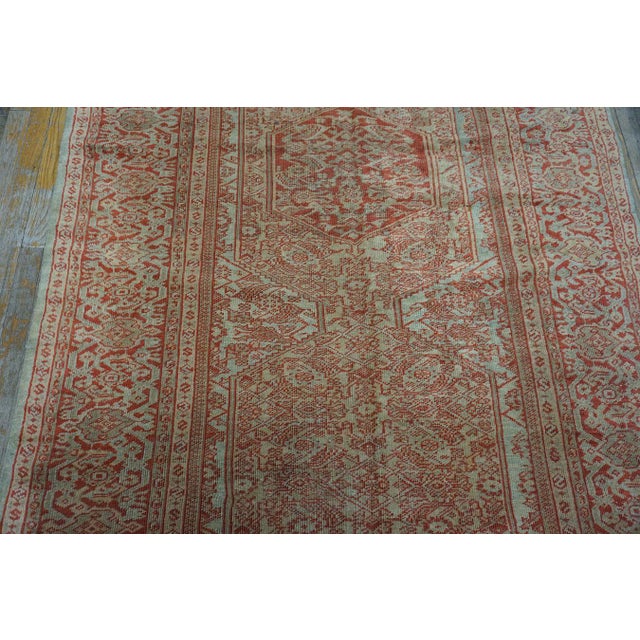 Charming Soft Color on a Allover-Medallion Design Antique Persian Sultanabad Rug For Sale - Image 9 of 11
