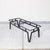 Rare mid-century modern architectural coffee table frame designed in the manner of Walter Lamb for Pacific Iron Products...