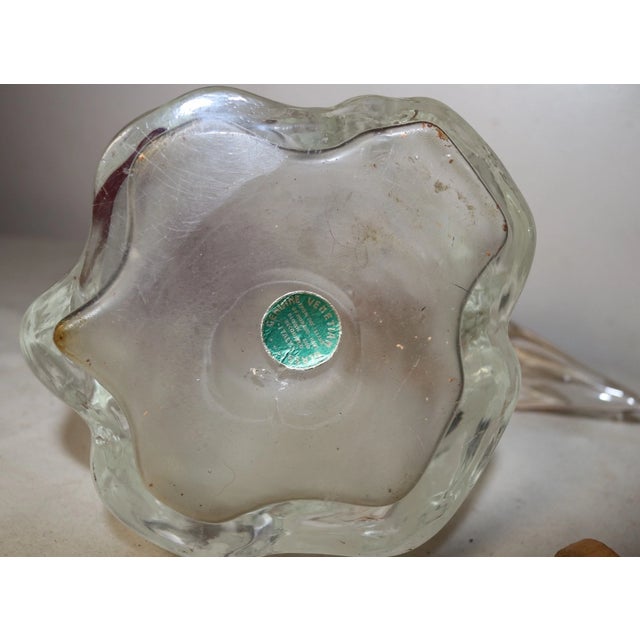 Vintage Hand Blown Murano Venetian Glass Figural Bird Decanter Bottle Italy For Sale - Image 11 of 12