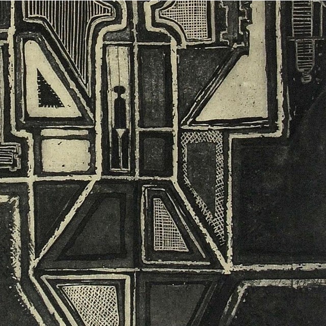 Modern Janusz Wysocki, Agatha, Engraving, 1960s For Sale - Image 3 of 8