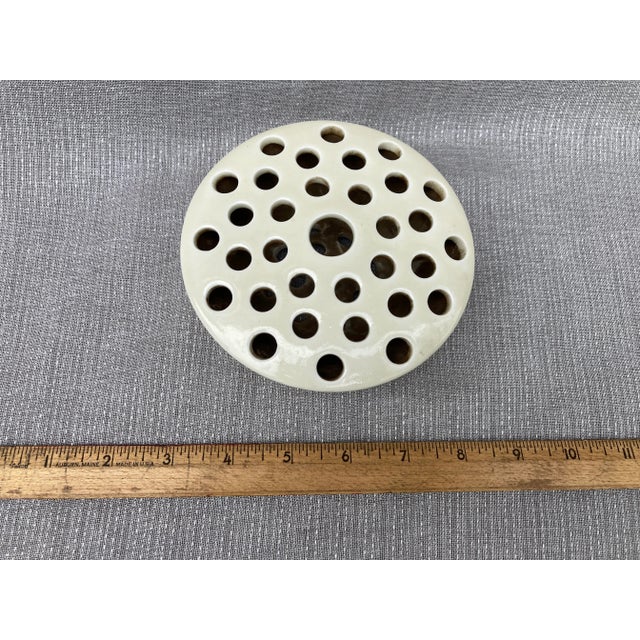 Vintage Ceramic Flower Pin Frog For Sale - Image 10 of 10