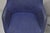 Vintage Mid Century Modern Blue Upholstered Chrome Swivel Base Club Chair - Pair For Sale - Image 11 of 12