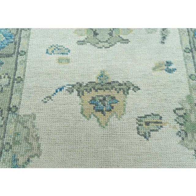 Turkish Turkish Oushak Rug 3' x 6'9" #19155 For Sale - Image 3 of 8