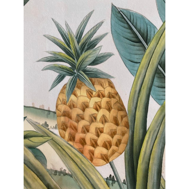 W36”* H100”/Panel, Palm Tree Wallpaper , Pink Wallpaper, a Set of 5 Panels For Sale - Image 6 of 14