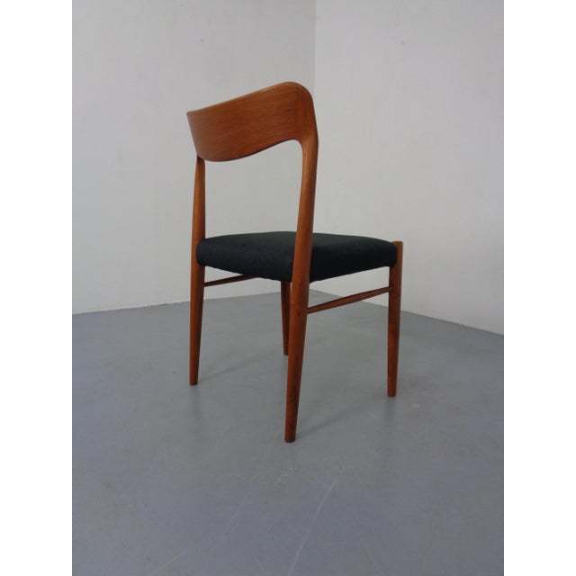 Black Vintage Teak Chair, Denmark, 1960s For Sale - Image 8 of 15