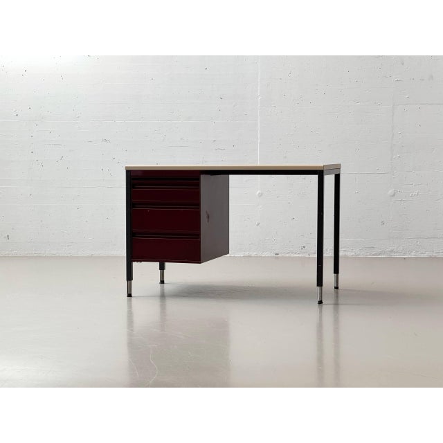 Industrial Bigla Desk in Tubular Steel with Metal Frame, 1970s For Sale - Image 3 of 18