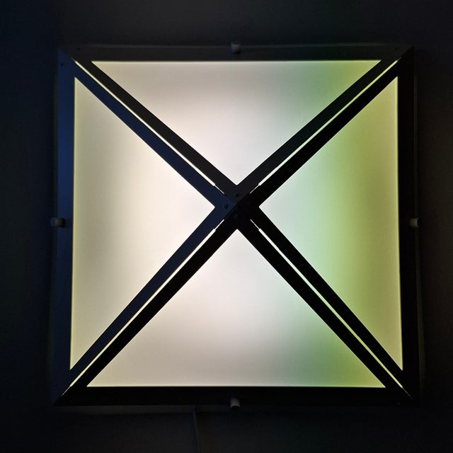 Pyramid-Shaped Wall Light from Glashütte Limburg, 1970s For Sale - Image 4 of 17