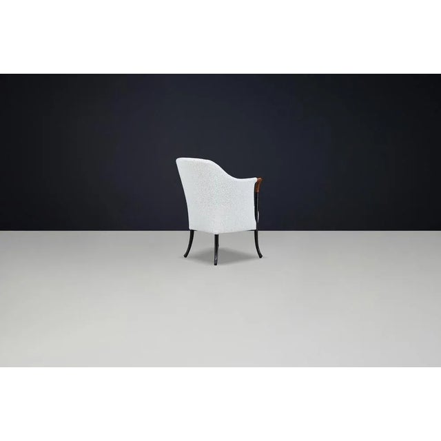 Black Modern Progetti Armchair by Umberto Asnago for Giorgetti, Italy, 1980s For Sale - Image 8 of 10