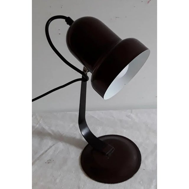 Vintage Adjustable Desk Lamp, 1970s, in Good conditions. Designed 1970 to 1979 European Plug (up to 250V).The wiring of...